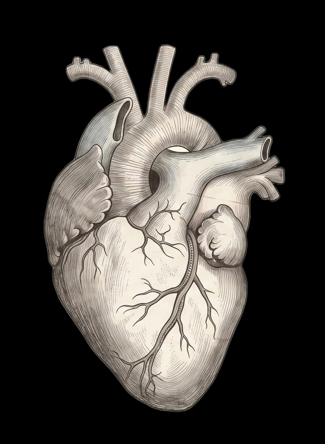 Anatomical heart background